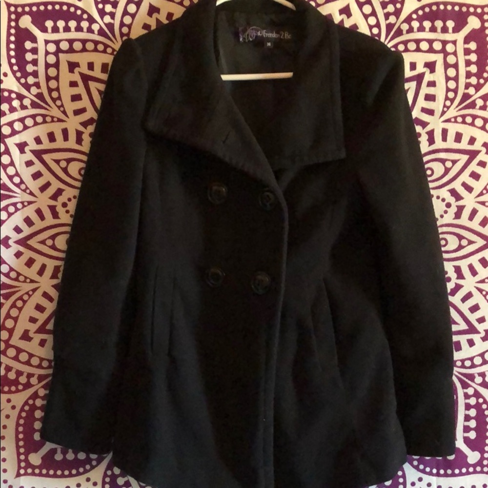 Black Medium Pea Coat